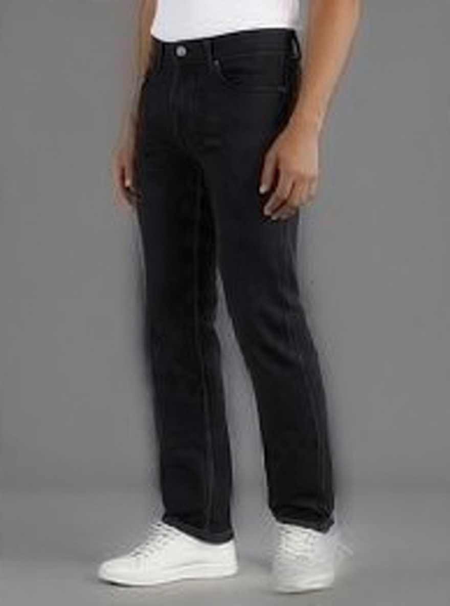Men Regular Fit Black Casual Denim Jeans blue - Detail View